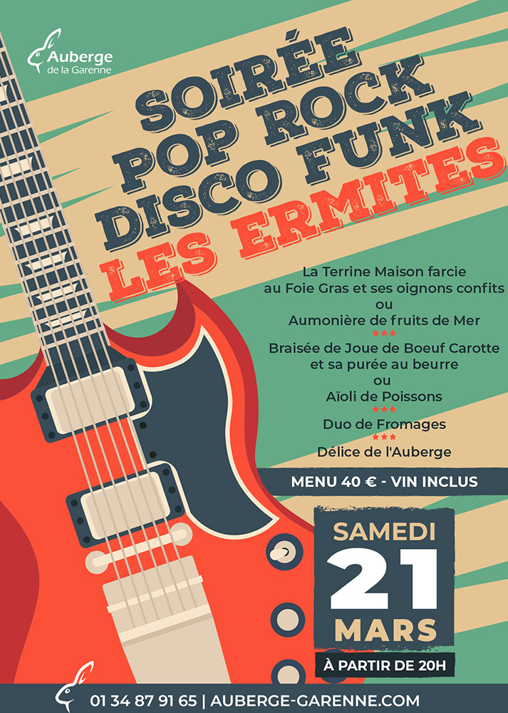 Les Ermites - Soirée Pop Rock Disco Funk